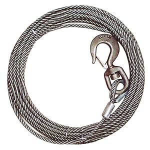 Winch Cable Swivel Hook Steel-Core