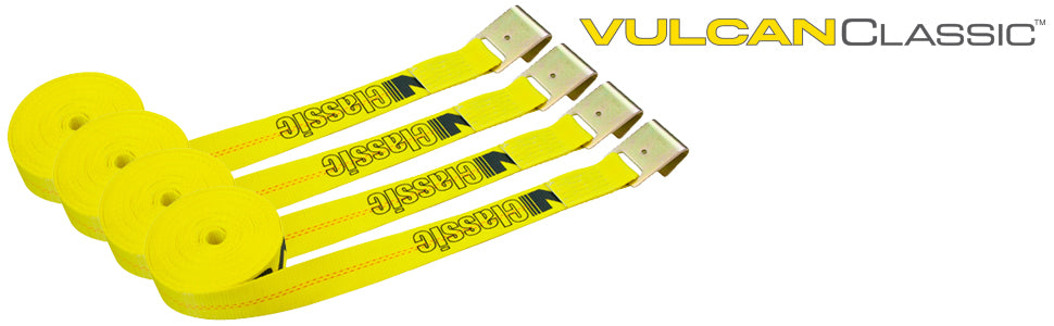 Vulcan Classic Winch Strap With Flat Hook